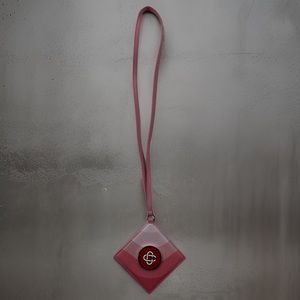 CASA BLANCA Wristlet/Neck Leather Card Holder Wallet